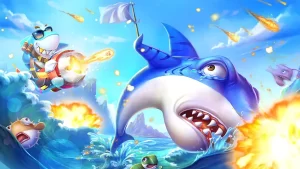 Tela inicial do jogo Fishing God no Tribo777 app com gráficos vibrantes e botão de iniciar.